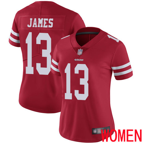 San Francisco 49ers Limited Red Women Richie James Home NFL Jersey #13 Vapor Untouchable->youth nfl jersey->Youth Jersey